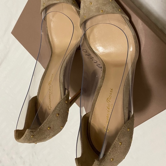 Gianvito Rossi Plexi stud heels - Picture 2 of 5